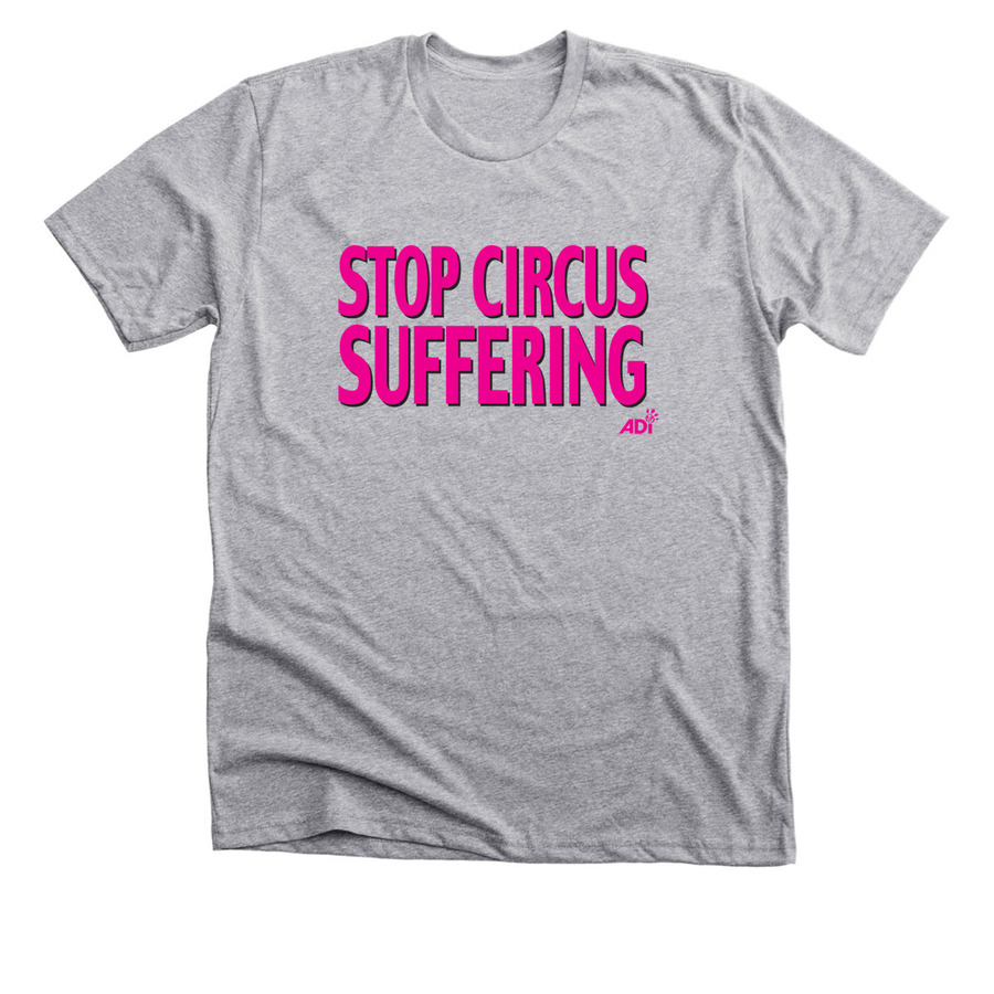 Stop Circus Suffering, a Athletic Heather Premium Unisex Tee