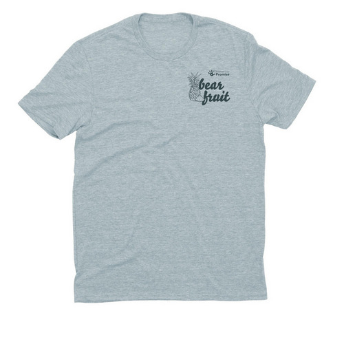 Bear Fruit Campaign Tee, a I Like You Blue Allmade Eco Triblend Unisex Tee