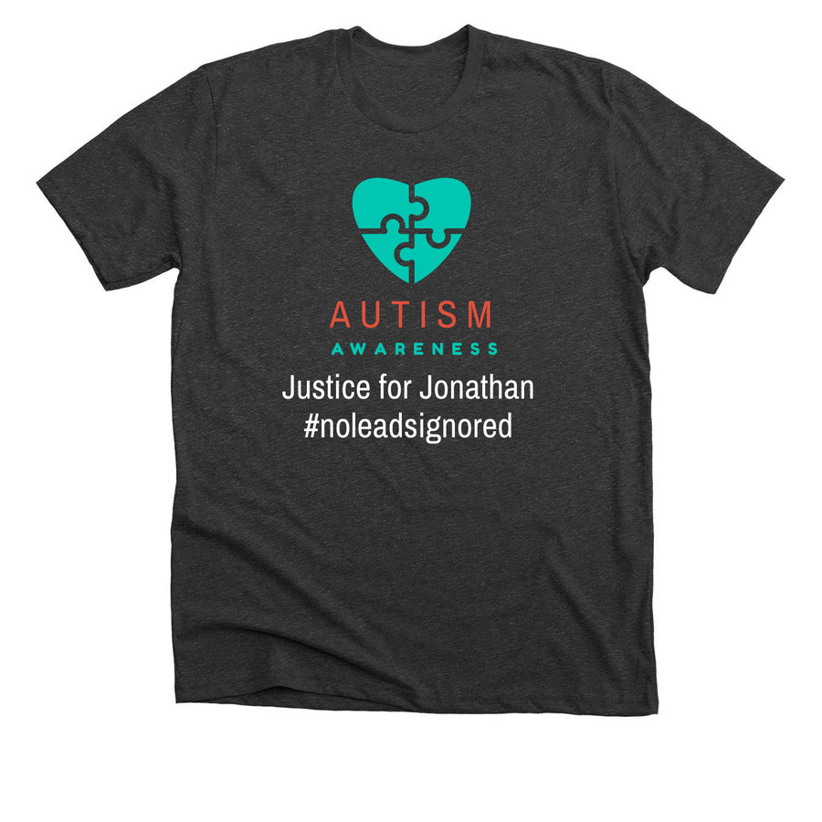 Autism Awareness, a Dark Grey Heather Premium Unisex Tee