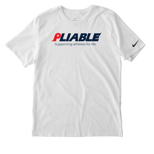 Supporting athletes for life. (2026 Edition), a White Nike Dri-FIT Jersey Blend Performance Tee
