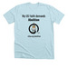 My UU Faith Demands Abolition, a Heather Ice Blue Premium Unisex Tee