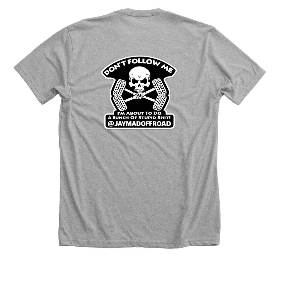 Offroad Adventures&nbsp;, a Athletic Heather Premium Unisex Tee (back-view)