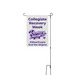 2026 Collegiate Recovery Week Banner, a White 12" x 18" Yard Flag with Stake