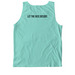 Cinema Role Logo & Tagline, a Chalky Mint Comfort Colors Tank Top (back-view)