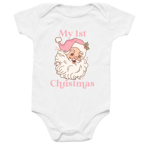 My 1st Christmas, a White Infant Onesie