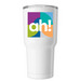 Tumbler, a White Insulated Tumbler
