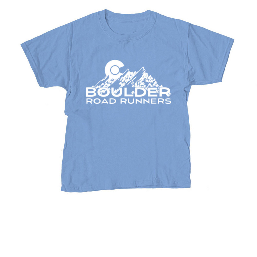Boulder Road Runners Club Gear, a Carolina Blue Youth Unisex Tee