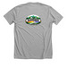 We fought a cell tower, and won!, a Athletic Heather Premium Unisex Tee (back-view)