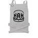Burger, a Silver Cotton Canvas Pocket Apron
