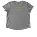 Original Block Collection, a Aluminum Grey Allmade Eco Triblend Women?s Scoop Neck Tee (back-view)
