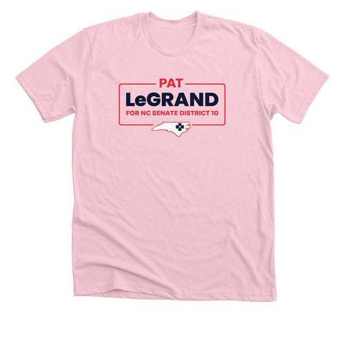 Reverse Color Campaign Sign Shirt (Style 1), a Heather Pink Premium Unisex Tee