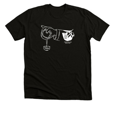 2026 TeaFestPDX - #2, a Black Heather Premium Unisex Tee