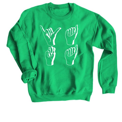 You Are Not Alone - Fall 2024, a Irish Green Crewneck Sweatshirt