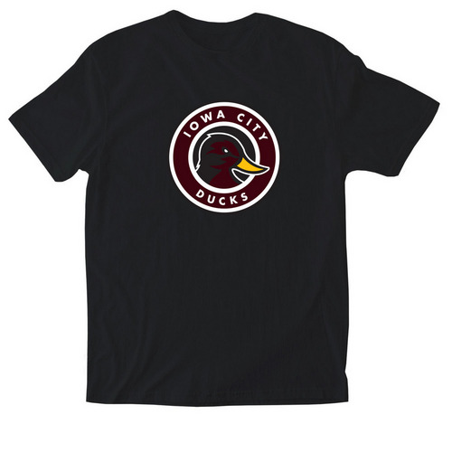 Ducks Logo Shirts, a Black Softstyle Cotton Tee