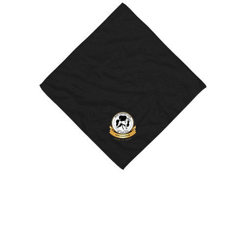 ITCC 100th Anniversary Bandana, a Black Cotton Bandana