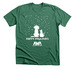 Happy Howlidays, a Heather Grass Green Premium Unisex Tee