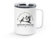 Epsilon Epsilon's 80th Anniversary Travel Mug, a White Stainless Steel Travel Mug