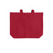 Red Tote, a Deep Red Cotton Canvas Tote Bag (back-view)