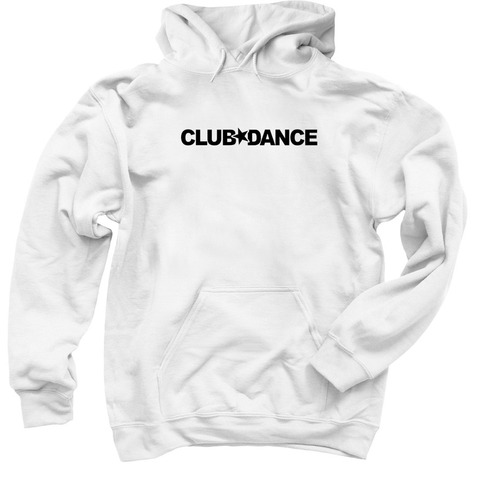 Repeating Star Logo, a White Pullover Hoodie