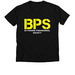 BPS Classic Tee, a Solid Black Blend Premium V-Neck Tee