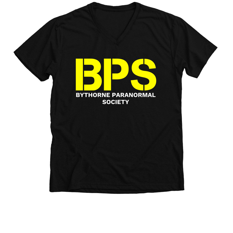 BPS Classic Tee, a Solid Black Blend Premium V-Neck Tee