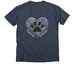 February...Together - Furever!, a Heather Navy Premium V-Neck Tee