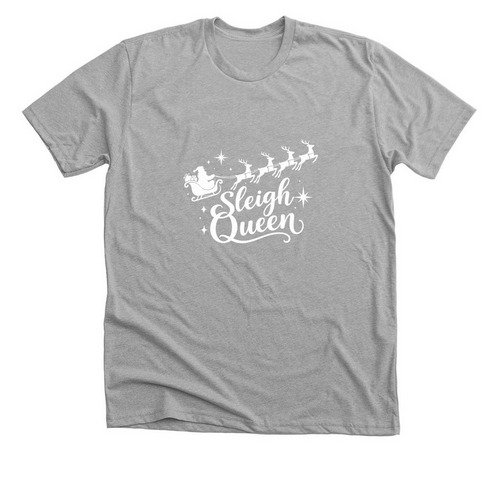 Sleigh Queen, a Athletic Heather Premium Unisex Tee