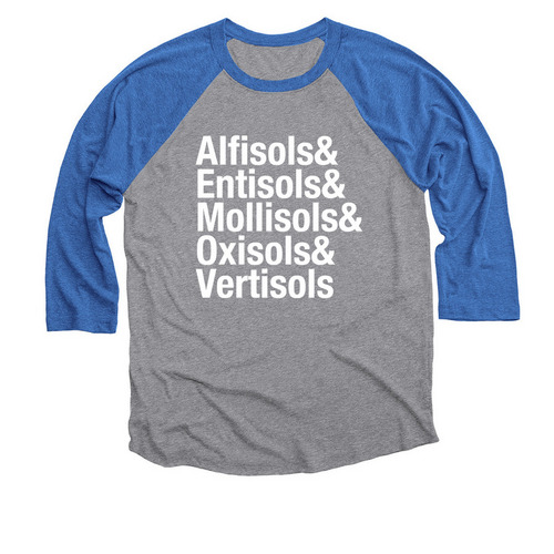 You don't say. . ., a Vintage Royal and Premium Heather 3/4 Sleeve Baseball Tee