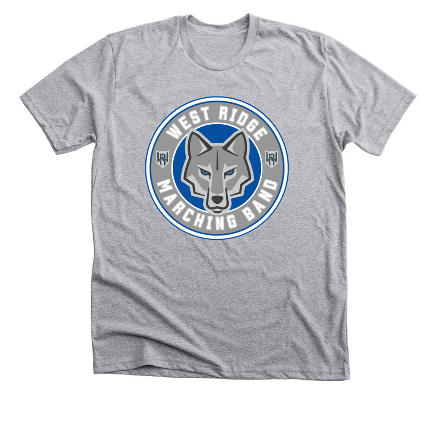 West Ridge Marching Band&nbsp;, a Athletic Heather Premium Unisex Tee