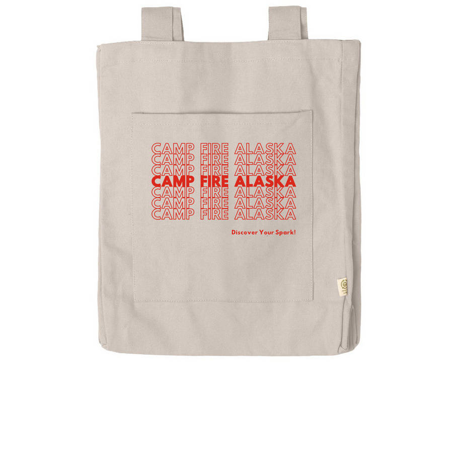 Camp Fire Alaska- Thank You, a Pumice Reclaimist Everywhere Tote Bag