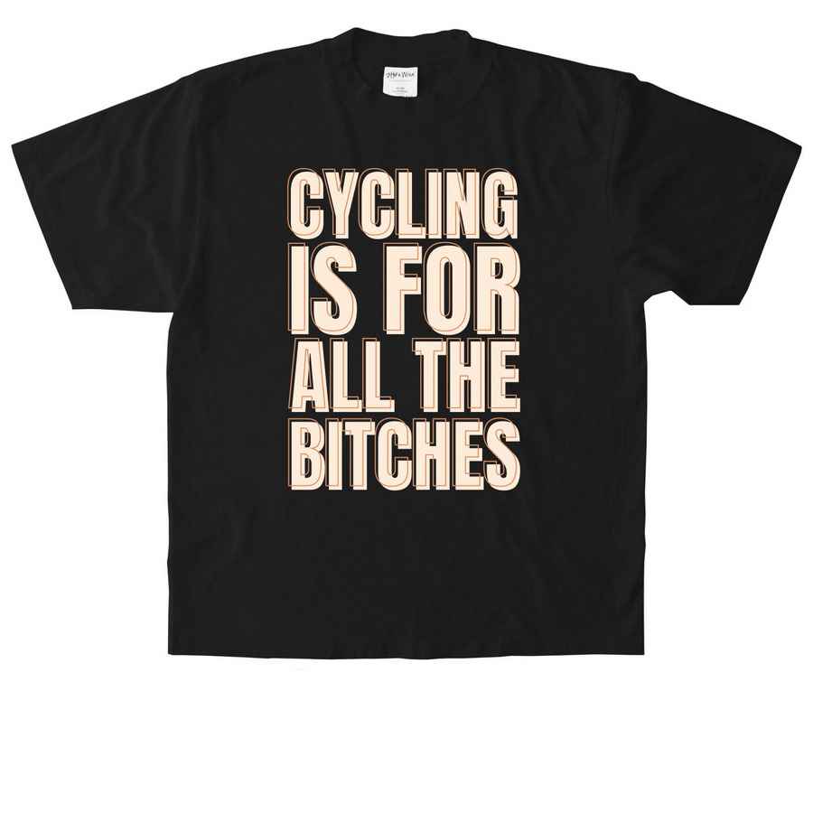 Indoor Cycling, a Black Heavyweight Garment Dye Tee