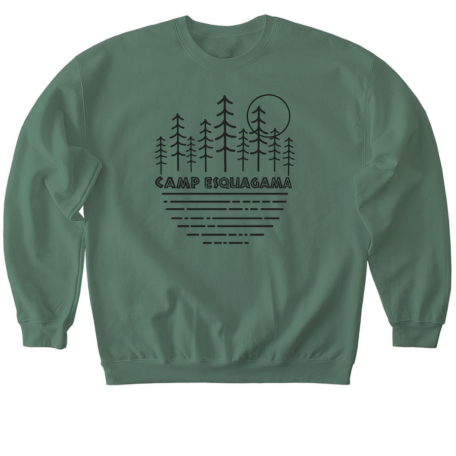 2024 Camp Shirt, a Military Green Softstyle Crewneck Sweatshirt