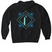 LIRR Logo Sweatshirts, a Black Gildan Softstyle Pullover Hoodie (back-view)