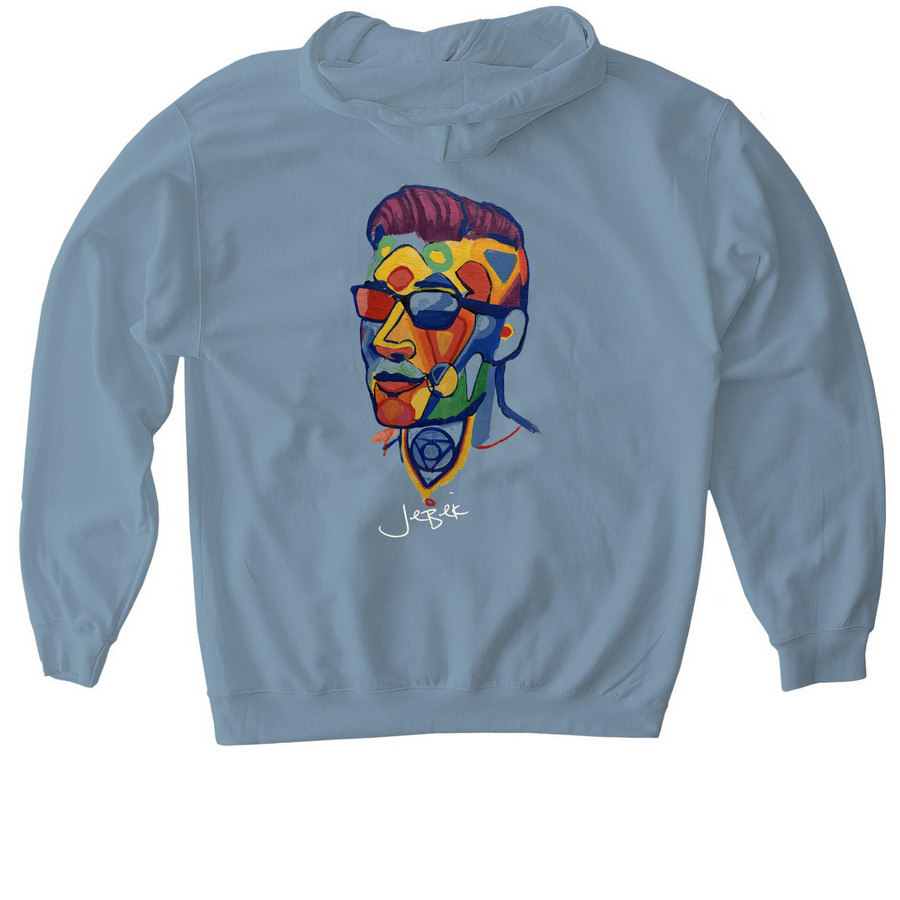 Need It Back ? Official Hoodie & Crewneck, a Stone Blue Gildan Softstyle Pullover Hoodie (back-view)