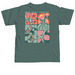 Summer Floral, a Blue Spruce Comfort Colors Unisex Tee (back-view)