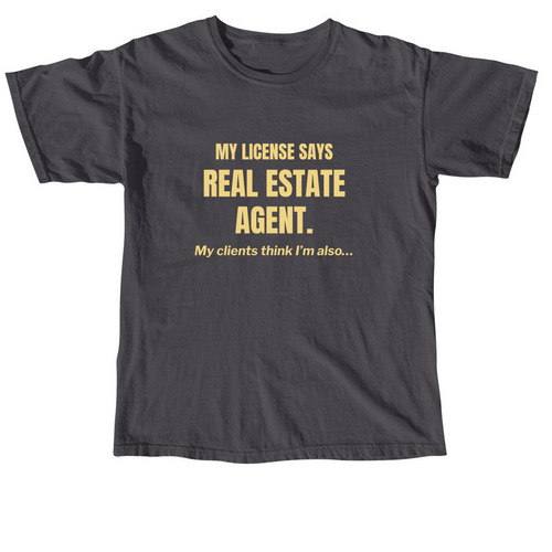 The Snarky Agent, a Graphite Comfort Colors Unisex Tee