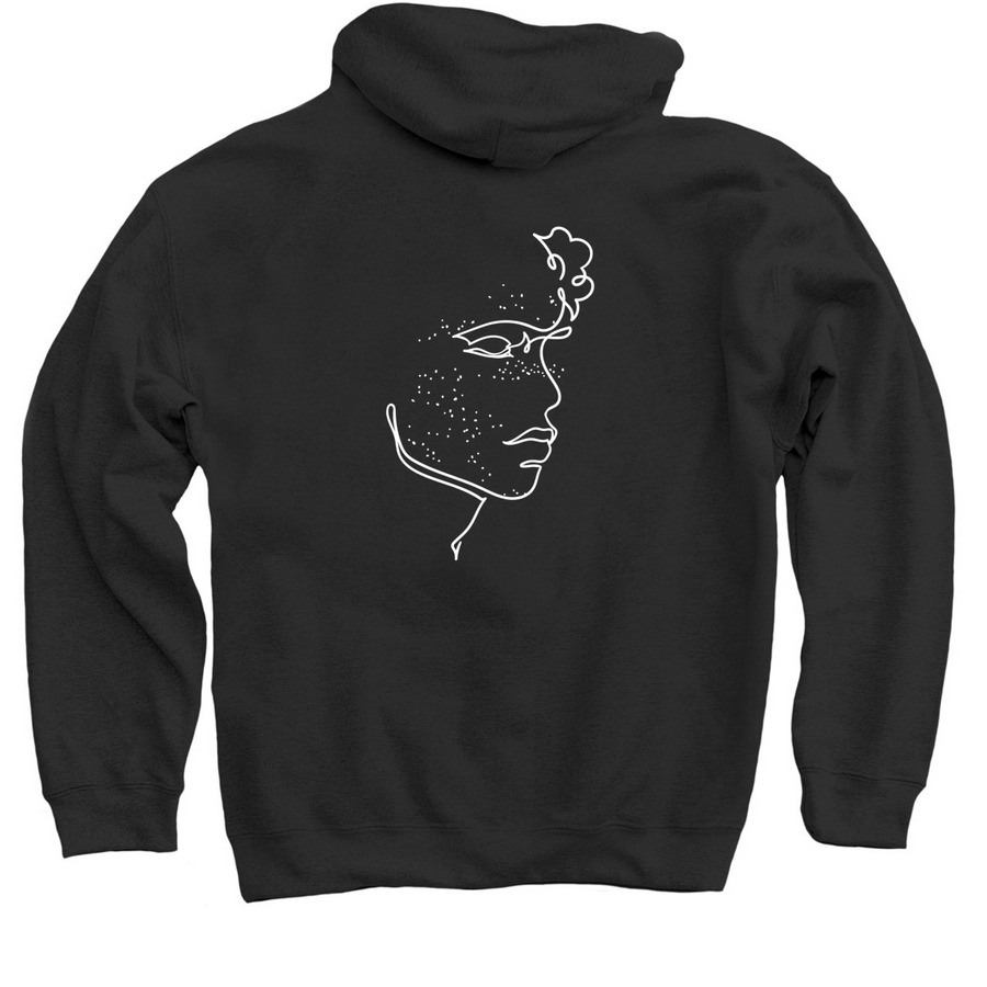Debby Ryan X TCBF, a Black Pullover Hoodie (back-view)