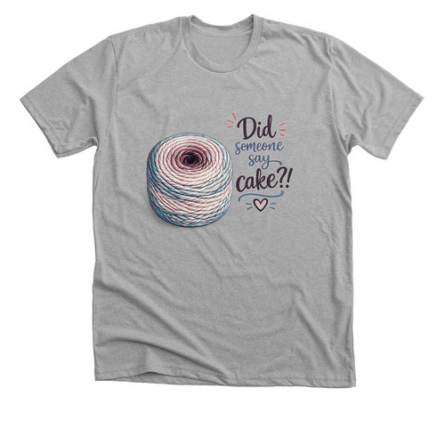 Crochet/Knit humor, a Athletic Heather Premium Unisex Tee
