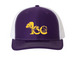 School of Renewable Natural Resources 100Year, a Purple/ White Printed Snapback Trucker Cap