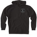 SUB Front/Color Back, a Black Heavyweight Pullover Hoodie