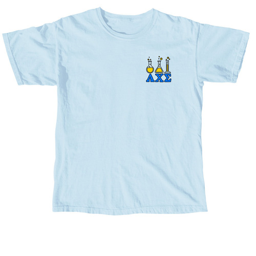 AXS Beakers Design, a Chambray Comfort Colors Unisex Tee