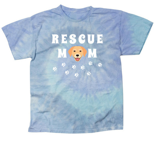 Rescue Mom, a Lagoon Classic Tie Dye Tee