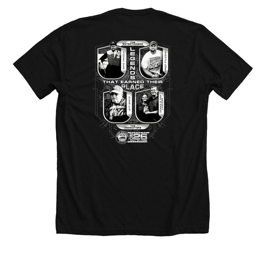 Class of 2026 Merch, a Solid Black Blend Premium Unisex Tee (back-view)