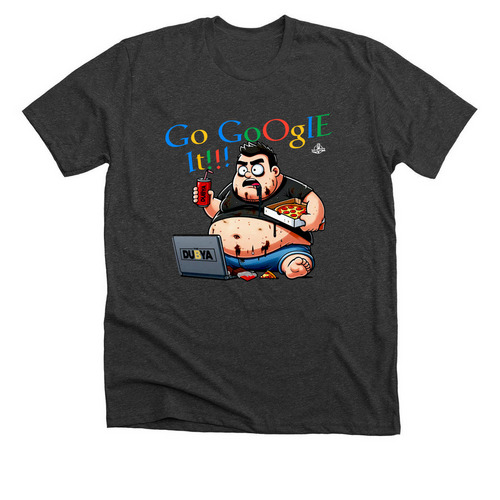 Go Google It, a Dark Grey Heather Premium Unisex Tee