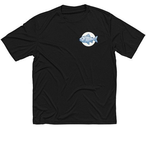 Fish Shirts, a Black Classic Performance Tee