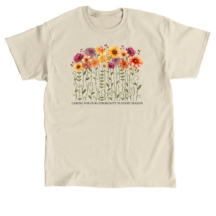 Caring for Our Community, a Sand Classic Unisex Tee