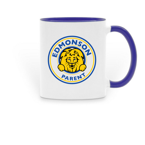 Edmonson Parent Mugs, a Dark Blue Two-Tone Ceramic Mug