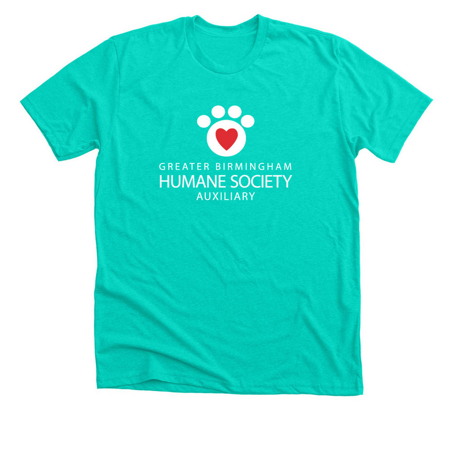 GBHS Auxiliary Shirt, a Heather Sea Green Premium Unisex Tee