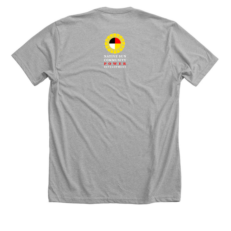 Celebrate Gi-maamaa-aki (Our Mother Earth)., a Athletic Heather Premium Unisex Tee (back-view)