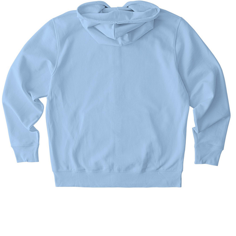 Warm Beach Zip-Up Hoodie, a Blue Soul Stanley/Stella Unisex Cultivator 2.0 Zip Up Pullover Hoodie (back-view)